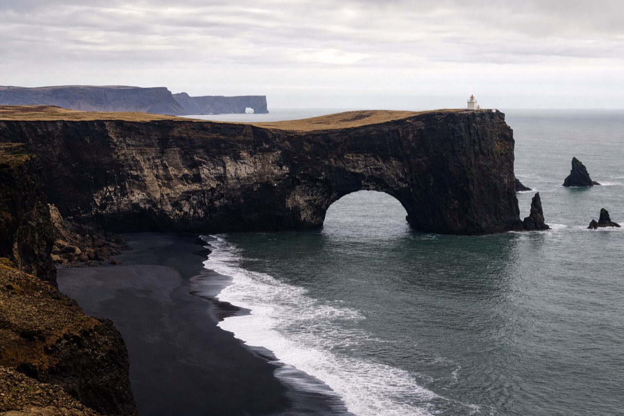 Dyrholaey's sea arch near Reynisfjara